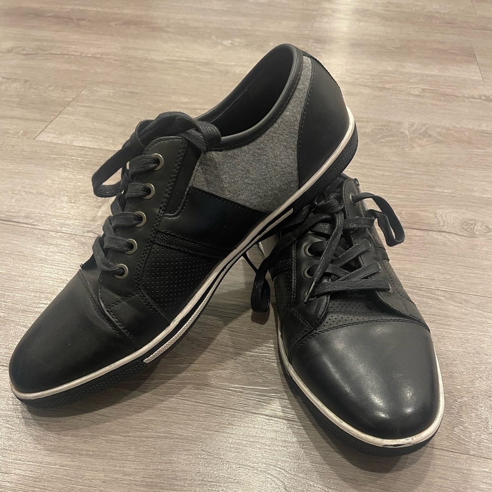 Reaction Kenneth Cole Black and Gray Mens Shoes